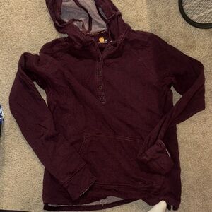 Carhartt Maroon Hoodie Sweatshirt